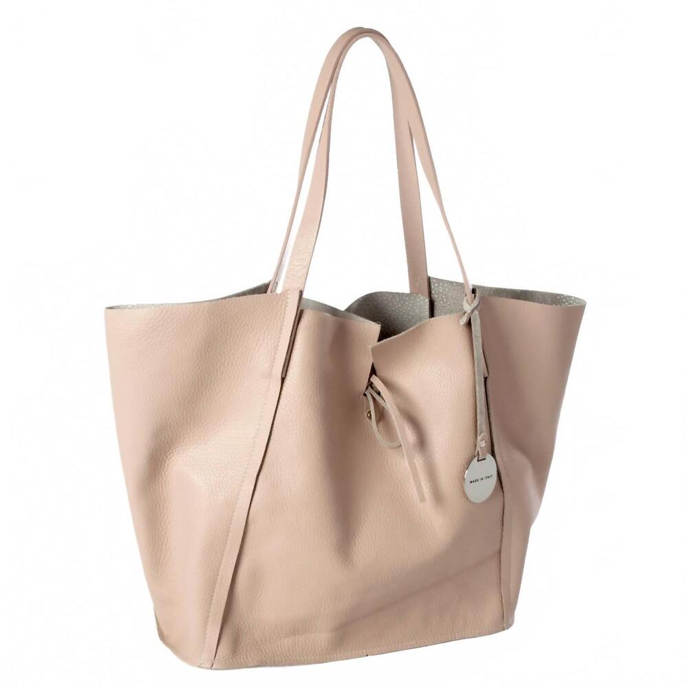 NEW BEVINI MODENA lindsay reversible tote in blush